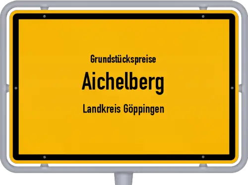 Grundstückspreise Aichelberg (Landkreis Göppingen) - Ortsschild von Aichelberg (Landkreis Göppingen)