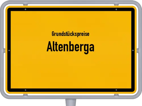 Grundstückspreise Altenberga - Ortsschild von Altenberga