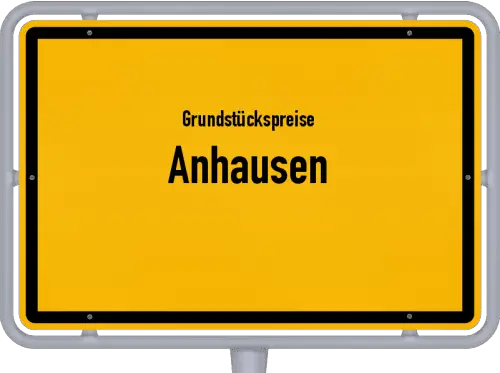 Grundstückspreise Anhausen - Ortsschild von Anhausen