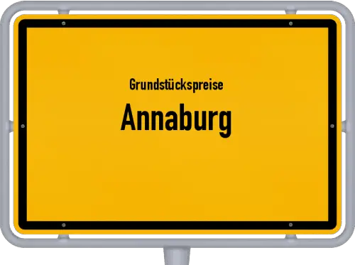 Grundstückspreise Annaburg - Ortsschild von Annaburg