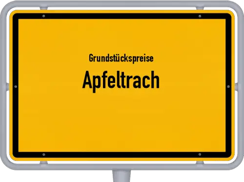 Grundstückspreise Apfeltrach - Ortsschild von Apfeltrach