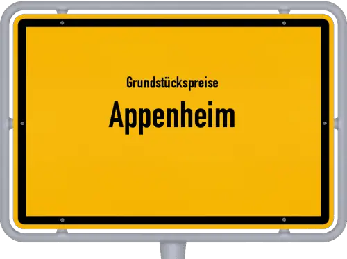 Grundstückspreise Appenheim - Ortsschild von Appenheim