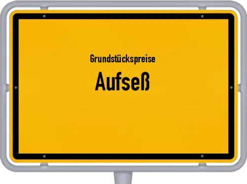 Grundstückspreise Aufseß - Ortsschild von Aufseß