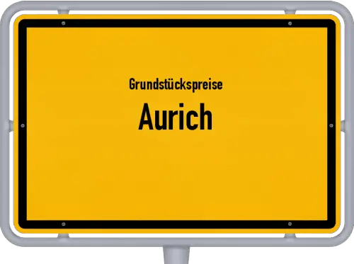 Grundstückspreise Aurich - Ortsschild von Aurich