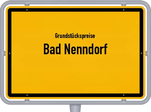 Grundstückspreise Bad Nenndorf - Ortsschild von Bad Nenndorf
