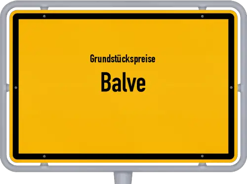 Grundstückspreise Balve - Ortsschild von Balve