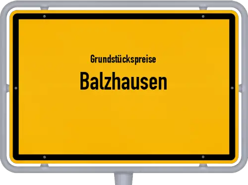 Grundstückspreise Balzhausen - Ortsschild von Balzhausen