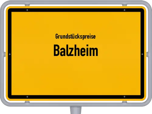 Grundstückspreise Balzheim - Ortsschild von Balzheim