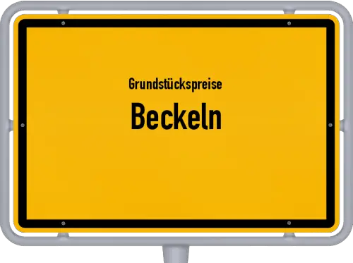 Grundstückspreise Beckeln - Ortsschild von Beckeln