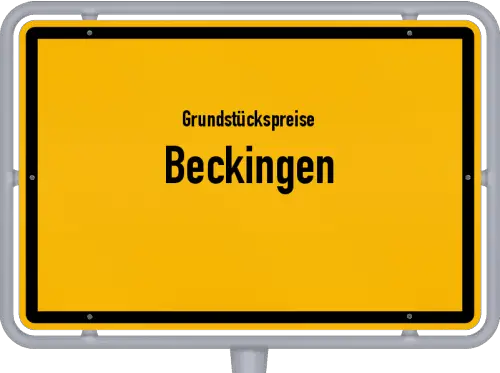 Grundstückspreise Beckingen - Ortsschild von Beckingen
