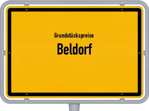 Grundstückspreise Beldorf - Ortsschild von Beldorf