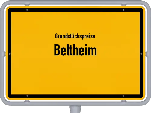 Grundstückspreise Beltheim - Ortsschild von Beltheim