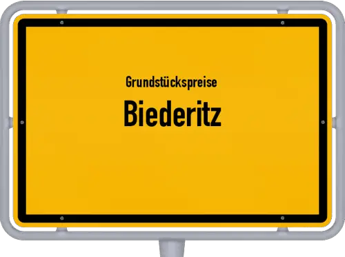 Grundstückspreise Biederitz - Ortsschild von Biederitz