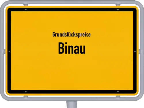 Grundstückspreise Binau - Ortsschild von Binau