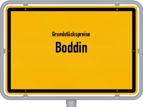 Grundstückspreise Boddin - Ortsschild von Boddin
