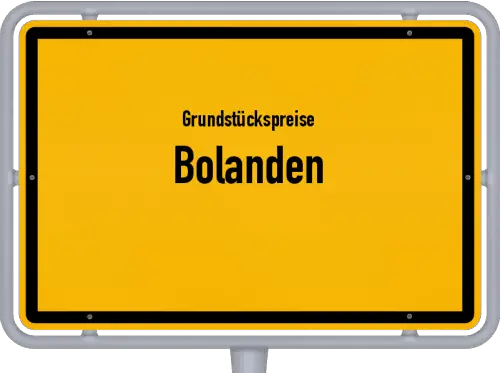 Grundstückspreise Bolanden - Ortsschild von Bolanden