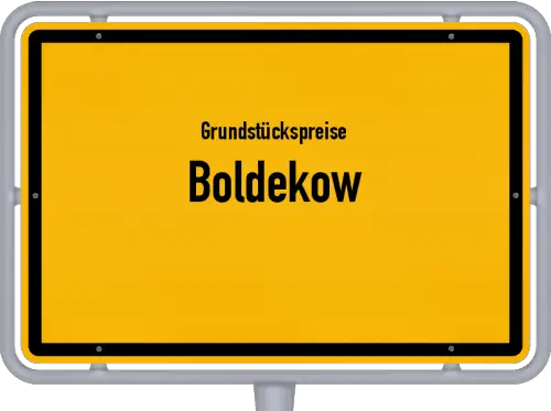 Grundstückspreise Boldekow - Ortsschild von Boldekow