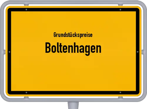 Grundstückspreise Boltenhagen - Ortsschild von Boltenhagen