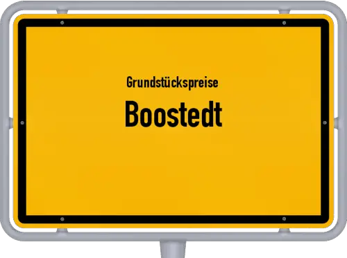Grundstückspreise Boostedt - Ortsschild von Boostedt