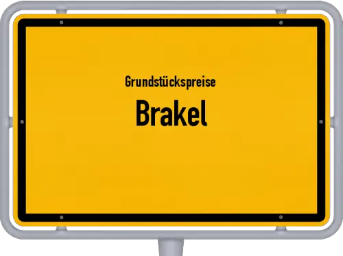 Grundstückspreise Brakel - Ortsschild von Brakel