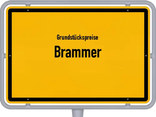 Grundstückspreise Brammer - Ortsschild von Brammer