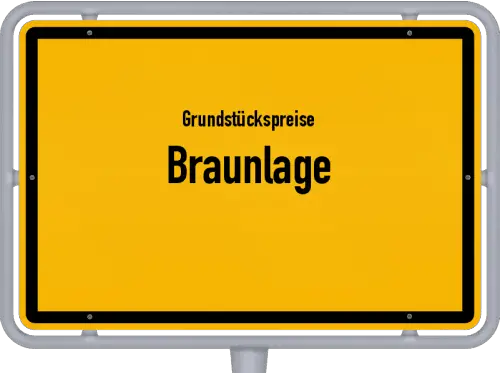 Grundstückspreise Braunlage - Ortsschild von Braunlage