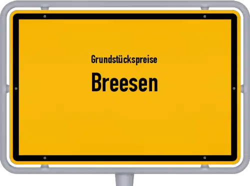 Grundstückspreise Breesen - Ortsschild von Breesen