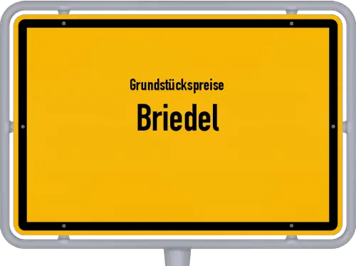Grundstückspreise Briedel - Ortsschild von Briedel