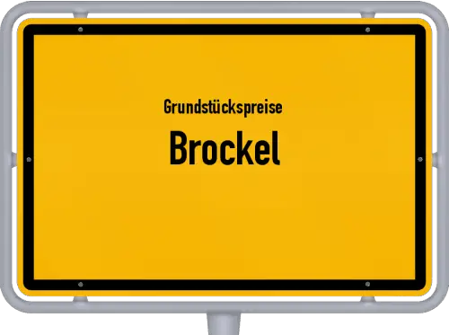 Grundstückspreise Brockel - Ortsschild von Brockel