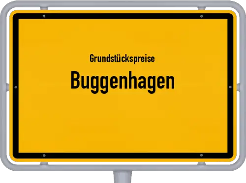 Grundstückspreise Buggenhagen - Ortsschild von Buggenhagen