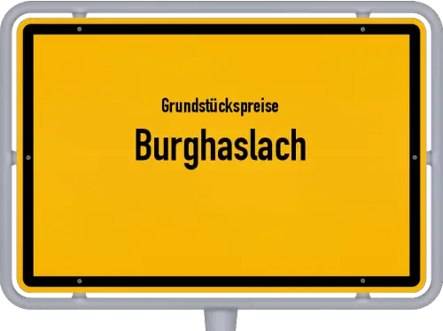 Grundstückspreise Burghaslach - Ortsschild von Burghaslach