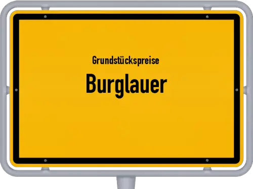 Grundstückspreise Burglauer - Ortsschild von Burglauer