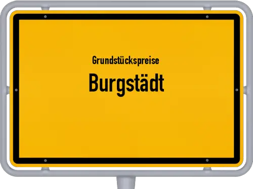 Grundstückspreise Burgstädt - Ortsschild von Burgstädt