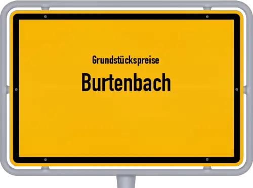 Grundstückspreise Burtenbach - Ortsschild von Burtenbach