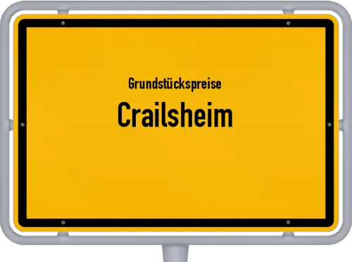 Grundstückspreise Crailsheim - Ortsschild von Crailsheim