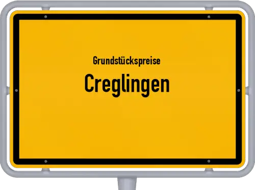 Grundstückspreise Creglingen - Ortsschild von Creglingen