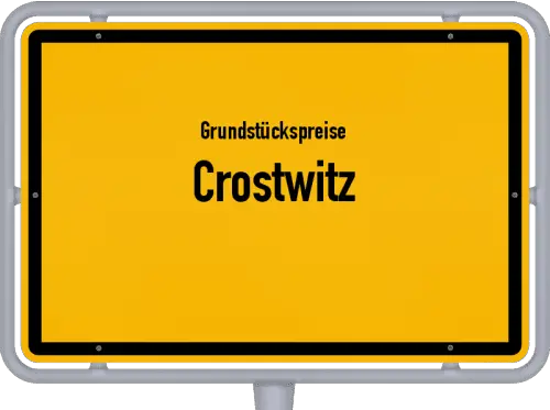 Grundstückspreise Crostwitz - Ortsschild von Crostwitz