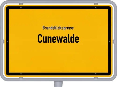 Grundstückspreise Cunewalde - Ortsschild von Cunewalde