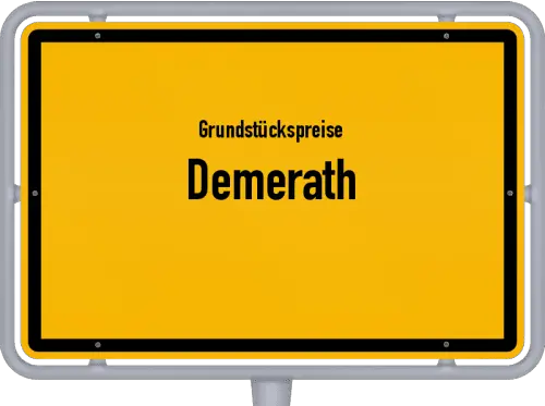 Grundstückspreise Demerath - Ortsschild von Demerath