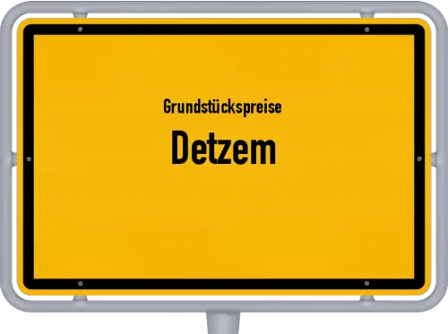Grundstückspreise Detzem - Ortsschild von Detzem