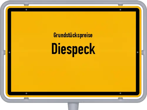 Grundstückspreise Diespeck - Ortsschild von Diespeck