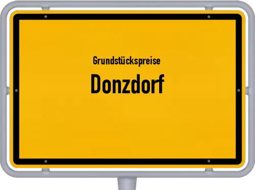 Grundstückspreise Donzdorf - Ortsschild von Donzdorf
