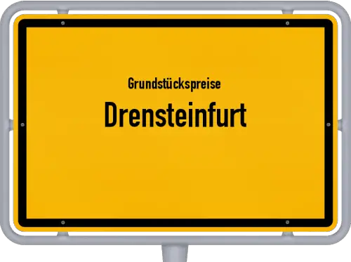 Grundstückspreise Drensteinfurt - Ortsschild von Drensteinfurt