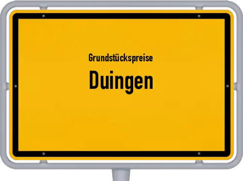 Grundstückspreise Duingen - Ortsschild von Duingen