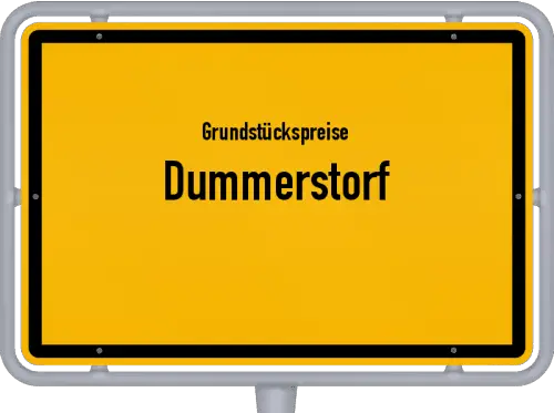 Grundstückspreise Dummerstorf - Ortsschild von Dummerstorf