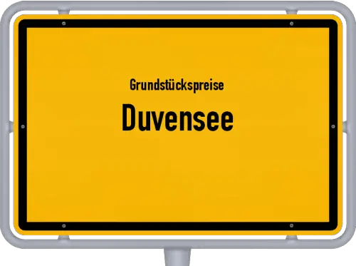 Grundstückspreise Duvensee - Ortsschild von Duvensee
