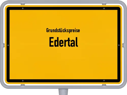 Grundstückspreise Edertal - Ortsschild von Edertal