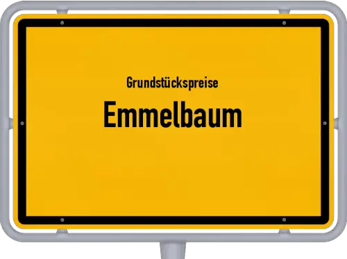 Grundstückspreise Emmelbaum - Ortsschild von Emmelbaum