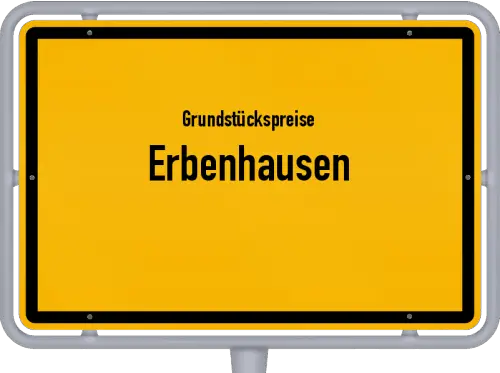 Grundstückspreise Erbenhausen - Ortsschild von Erbenhausen