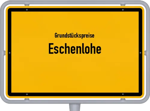 Grundstückspreise Eschenlohe - Ortsschild von Eschenlohe
